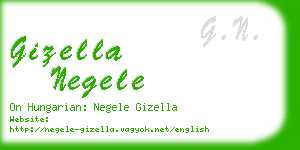 gizella negele business card